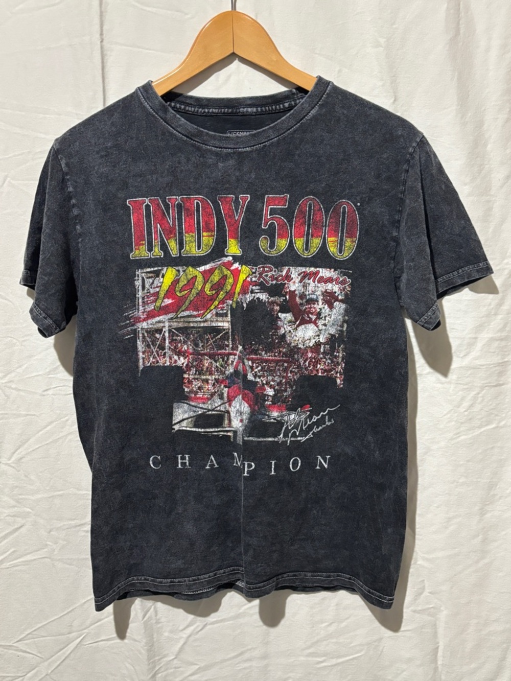 INDYCAR  1991 500 champion racing graphic tee shirt
